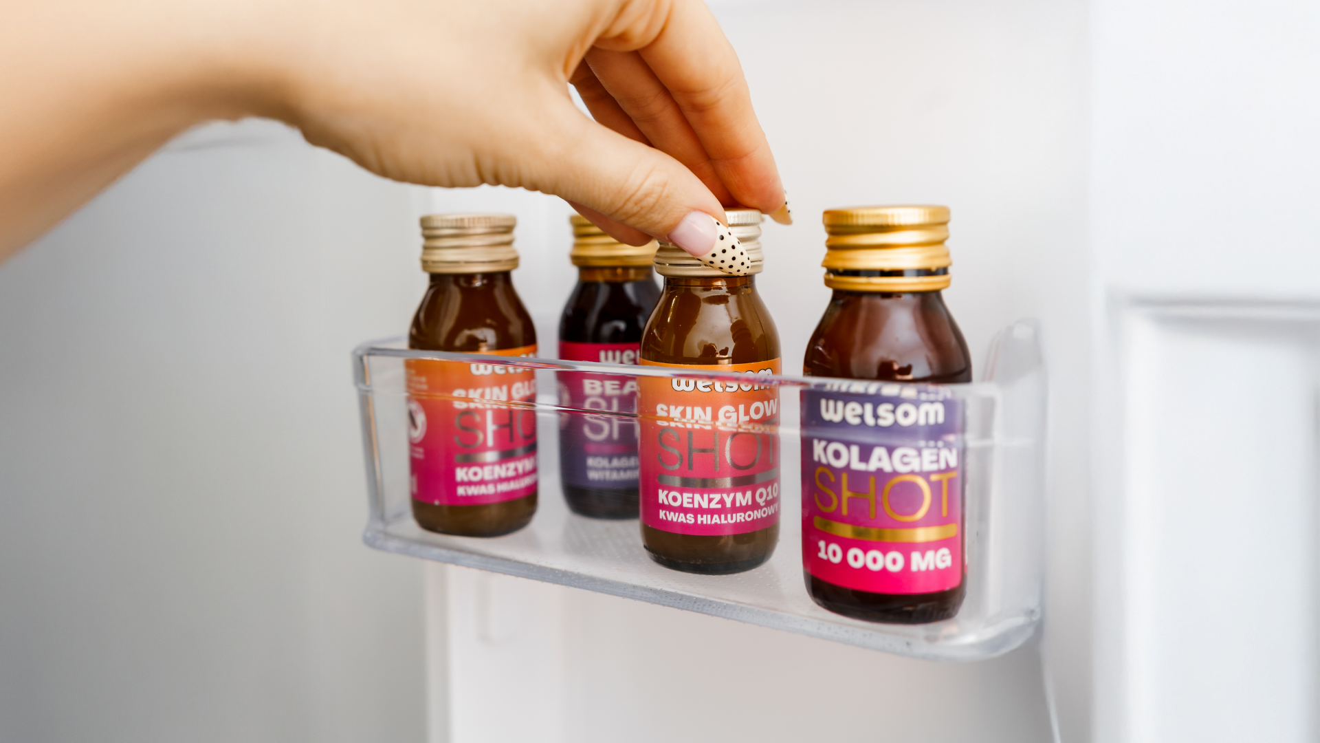 Shoty beauty Welsom – Skin Glow i Kolagen Shot 10 000 mg, nutrikosmetyki w codziennym rytuale self-care